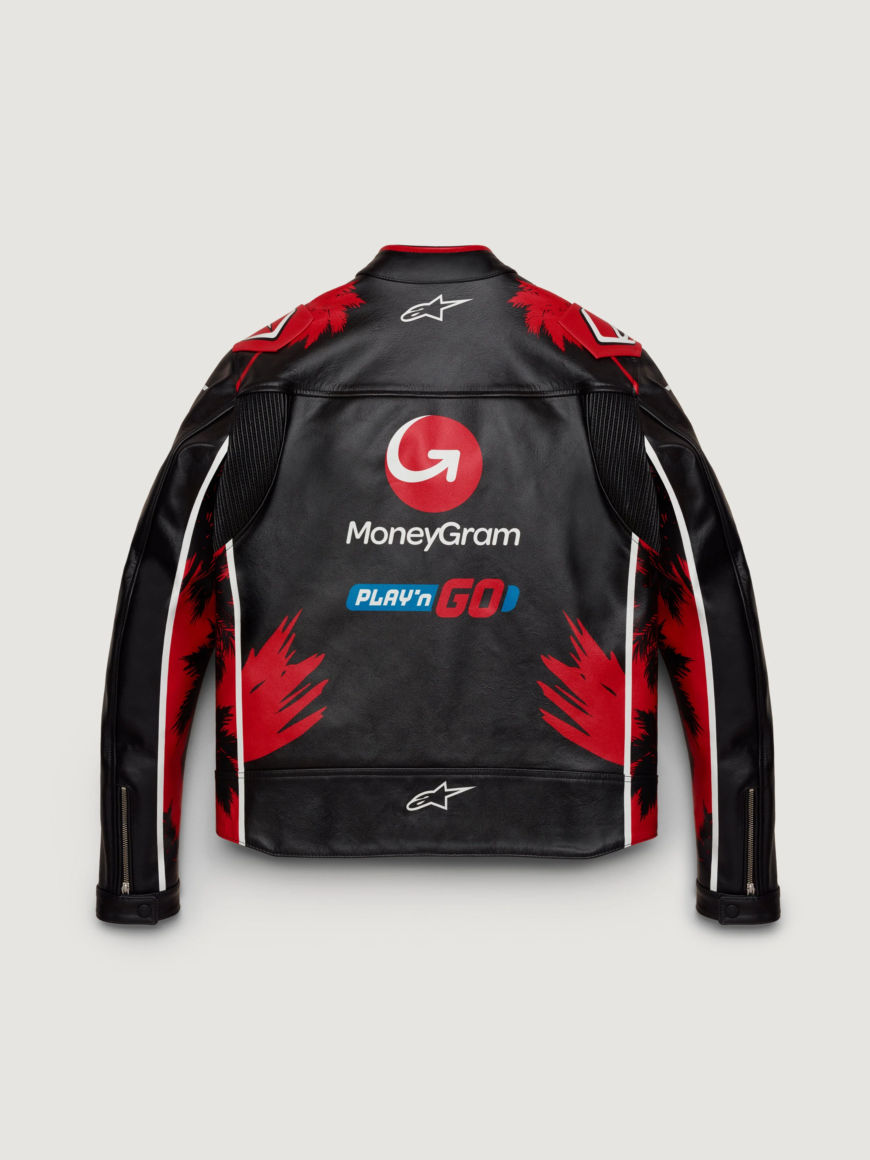 PALM ANGELS + ALPINESTARS X MONEYGRAM HAAS F1 TEAM JACKET - Image 2