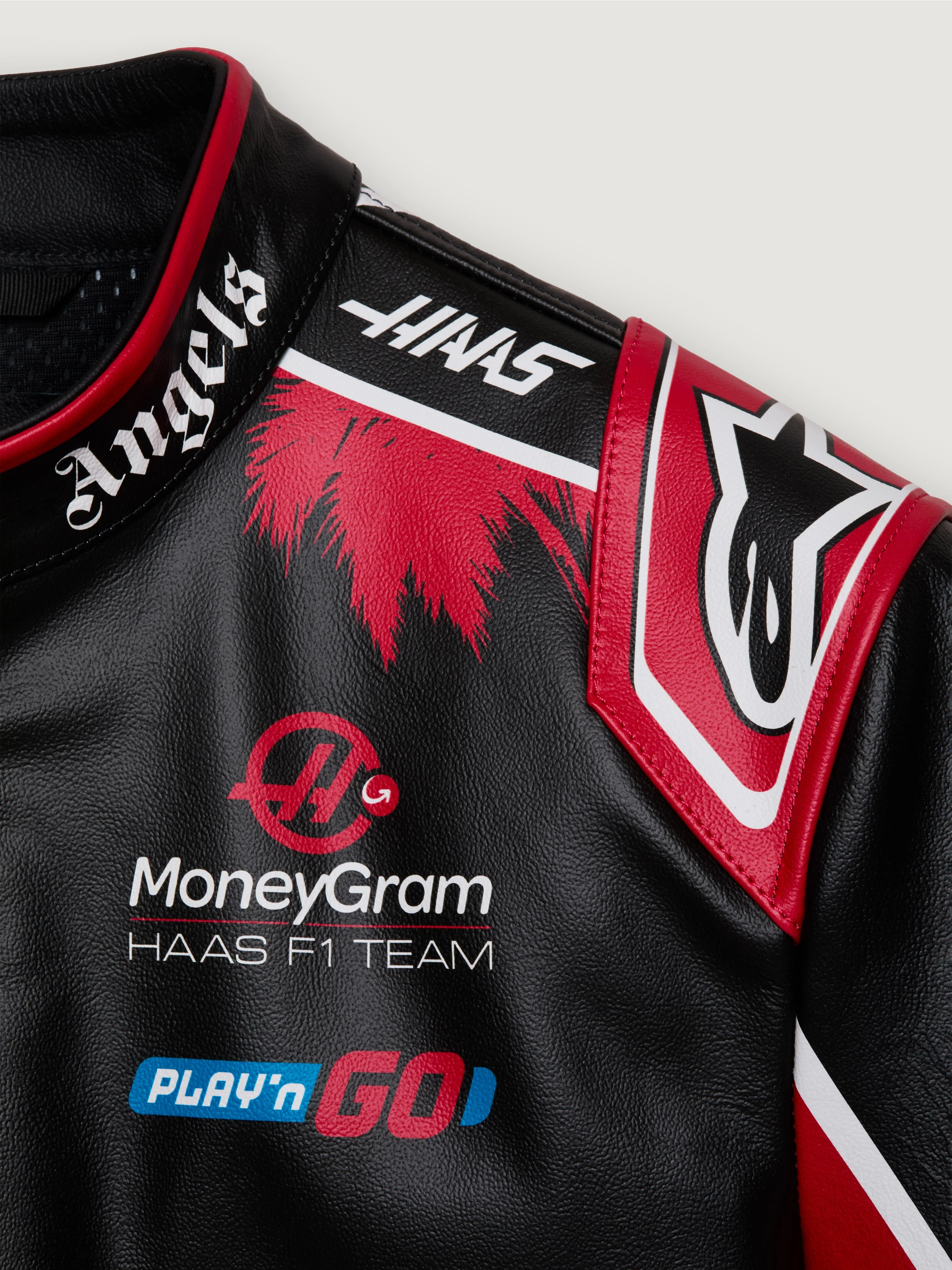 PALM ANGELS + ALPINESTARS X MONEYGRAM HAAS F1 TEAM JACKET - Image 6