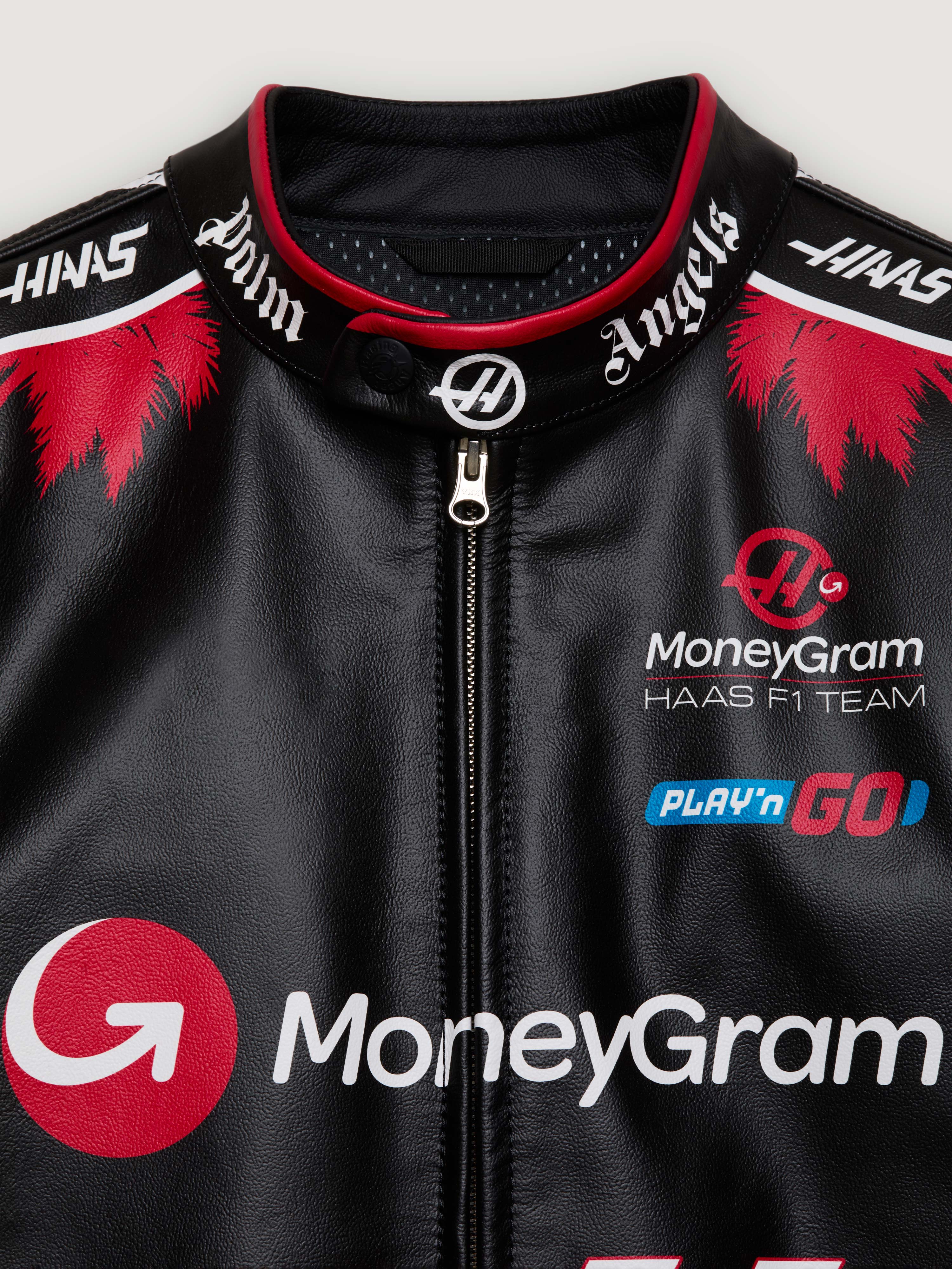 PALM ANGELS + ALPINESTARS X MONEYGRAM HAAS F1 TEAM JACKET - Image 8