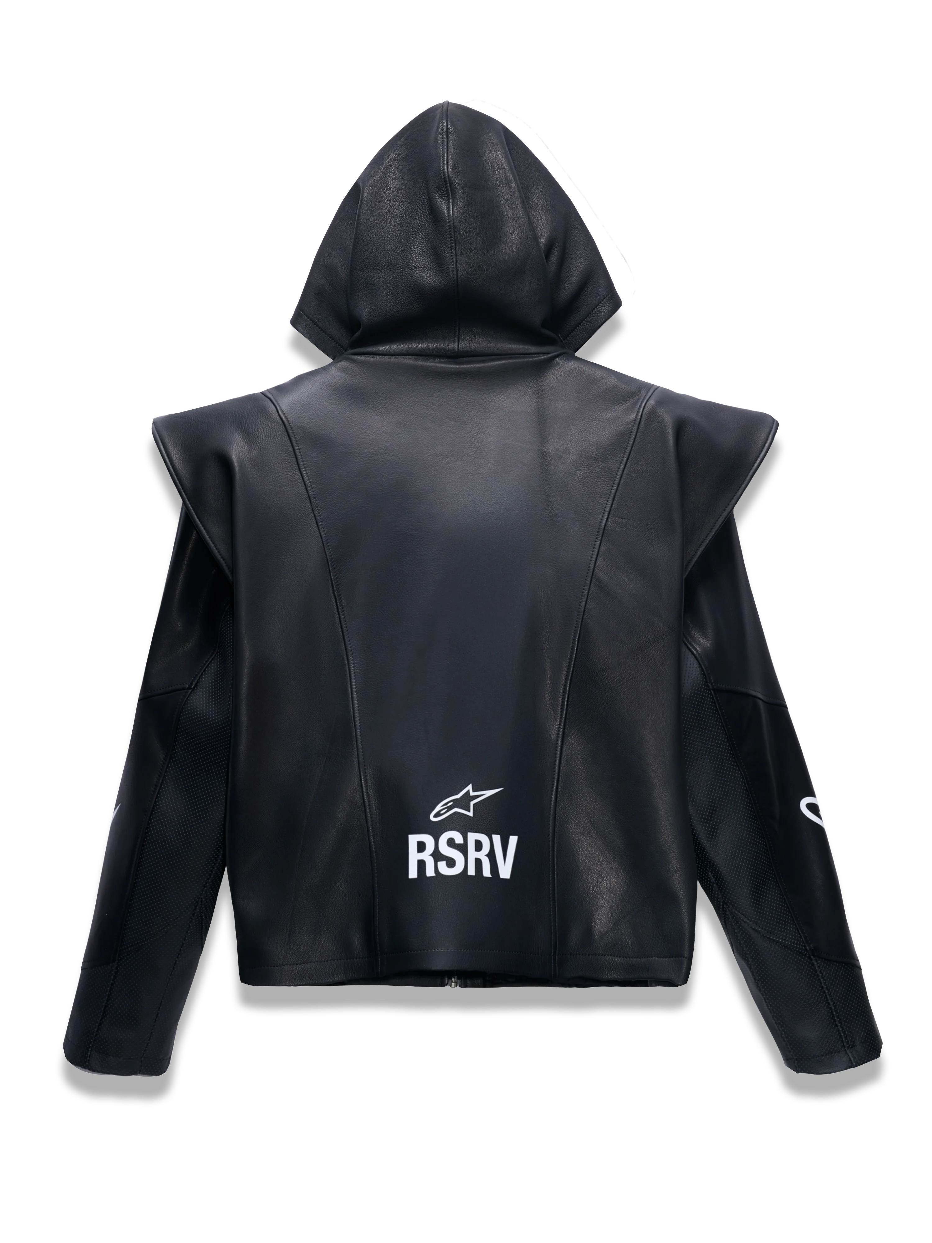 RSRV Axis Leather Hoodie - Image 5