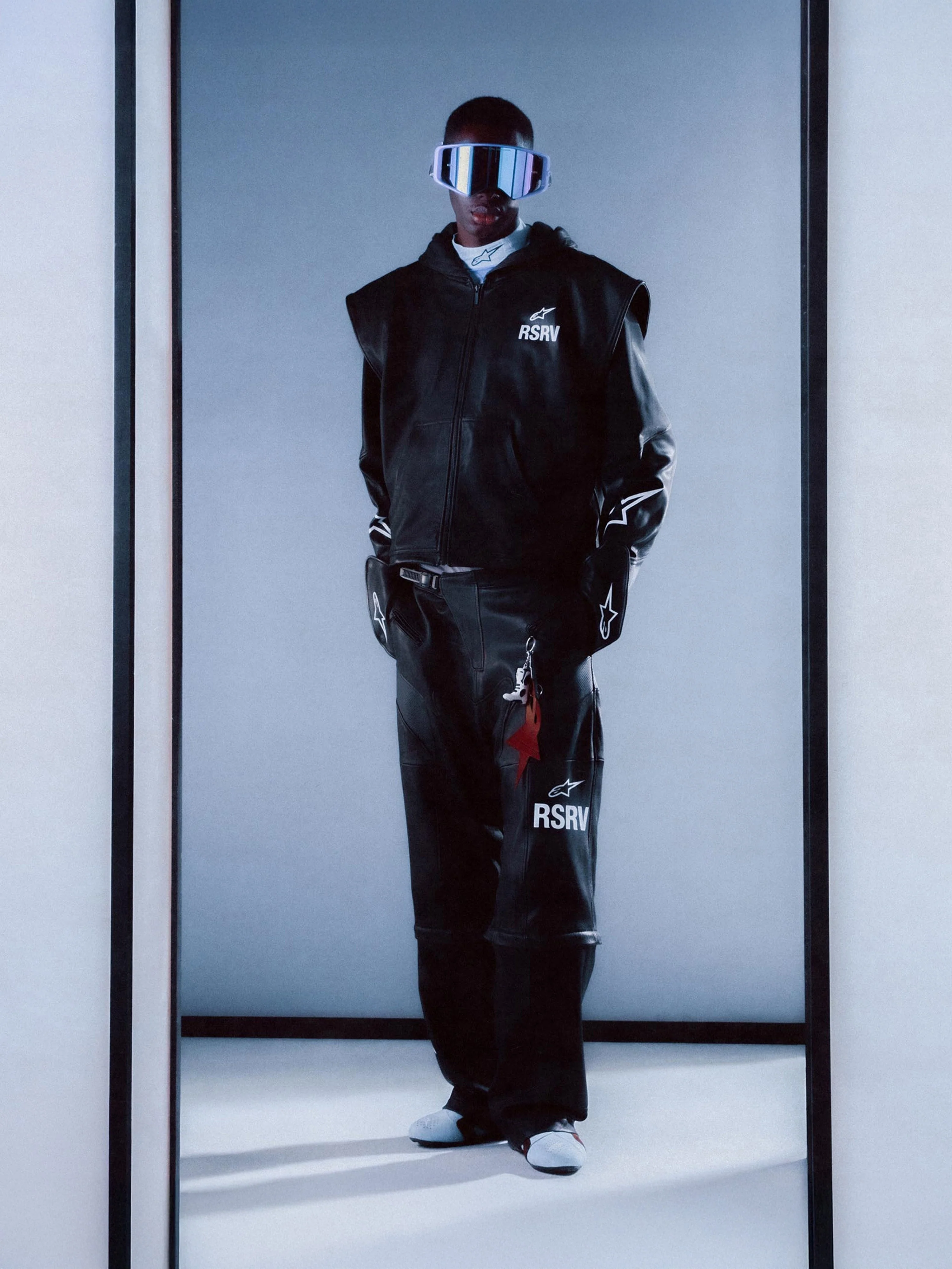 RSRV Axis Leather Hoodie - Image 6