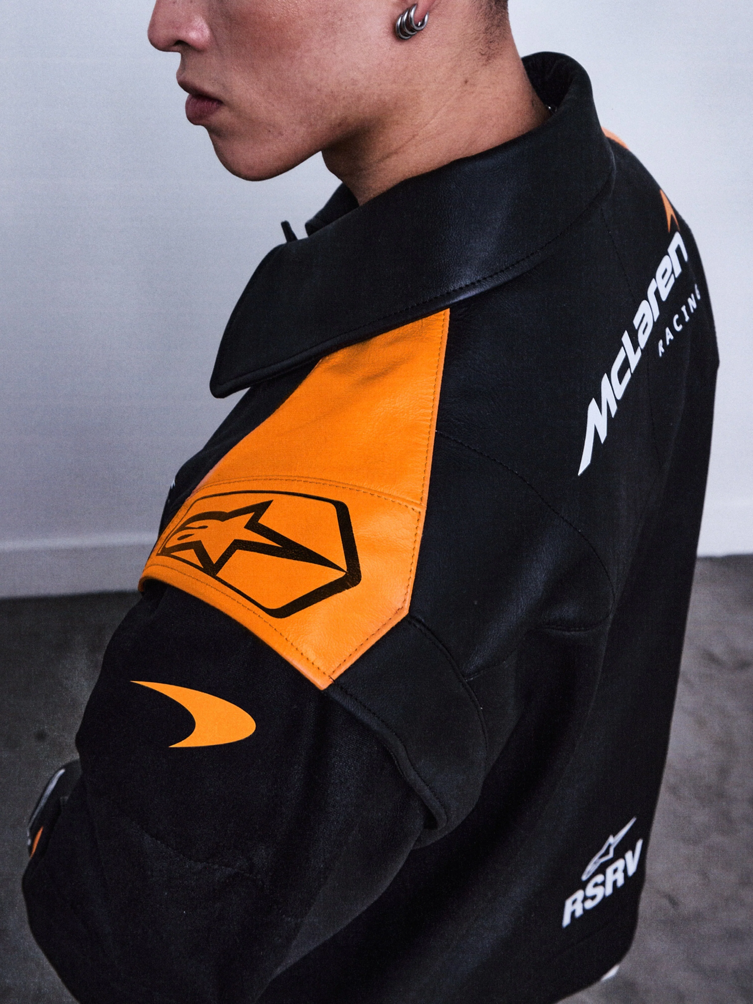 RSRV Track Star Leather Jacket - Image 2