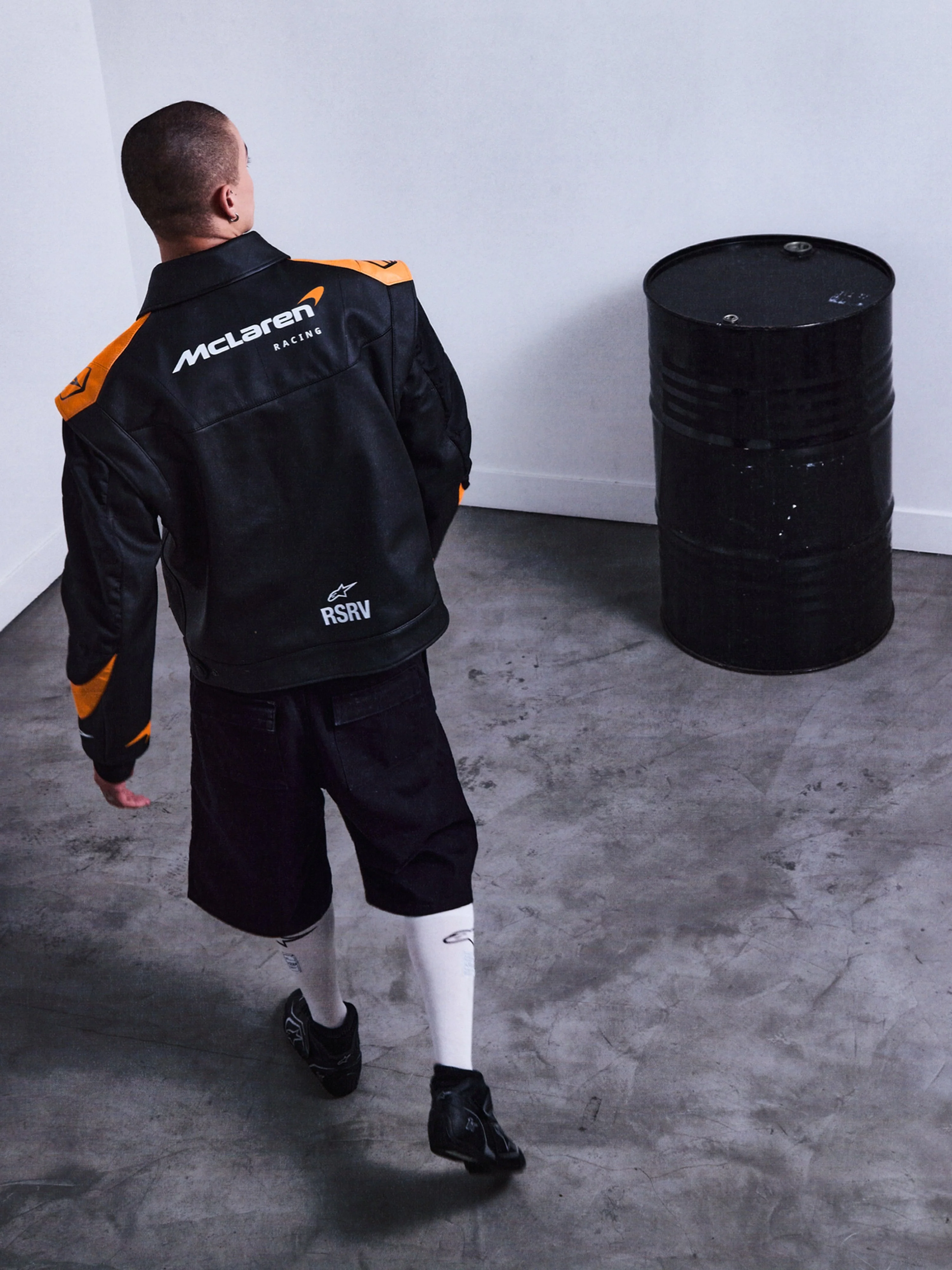 RSRV Track Star Leather Jacket - Image 3