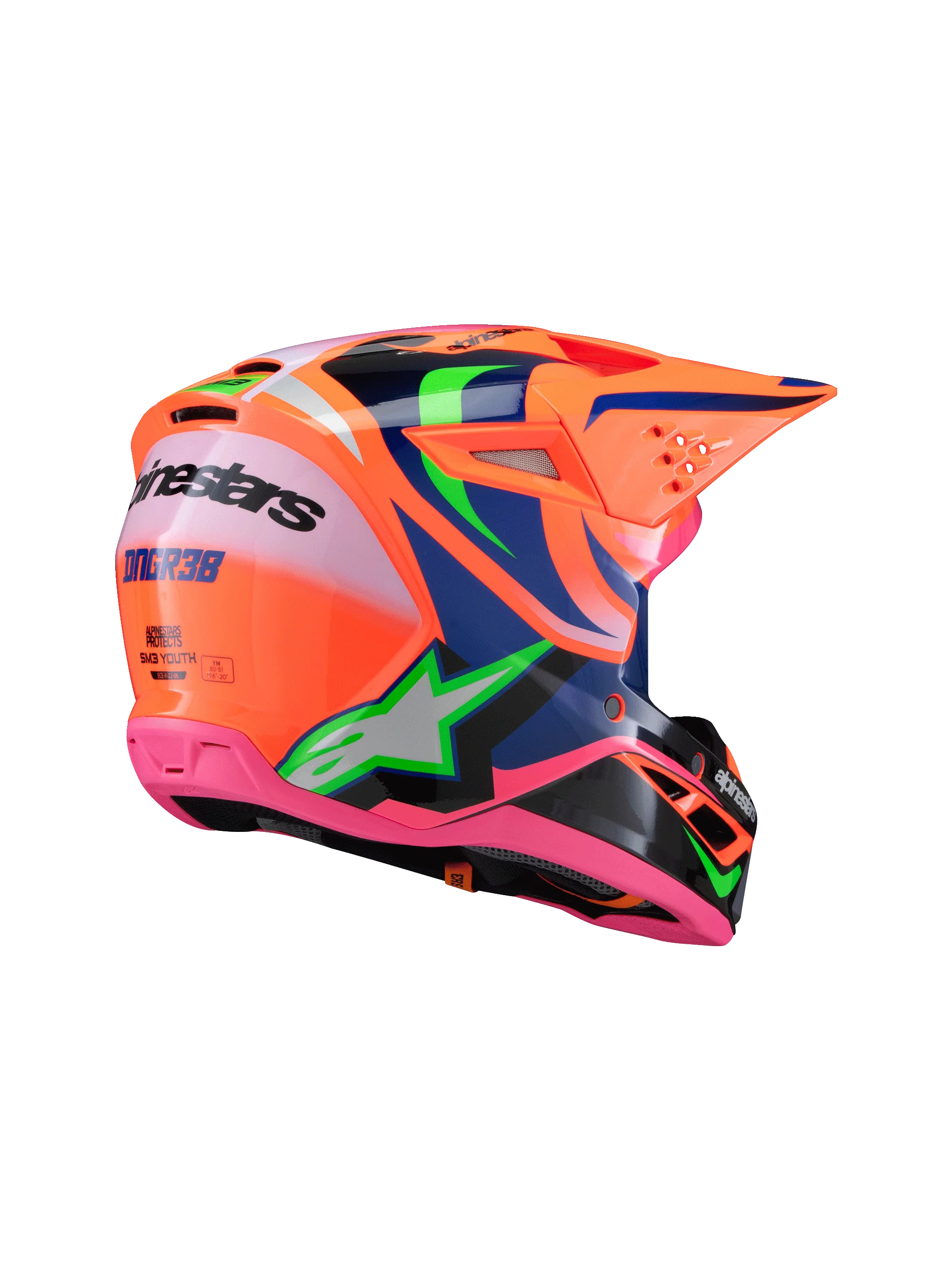 Limited Edition SM3 Youth Deegan Helmet ECE06/DOT - Image 3