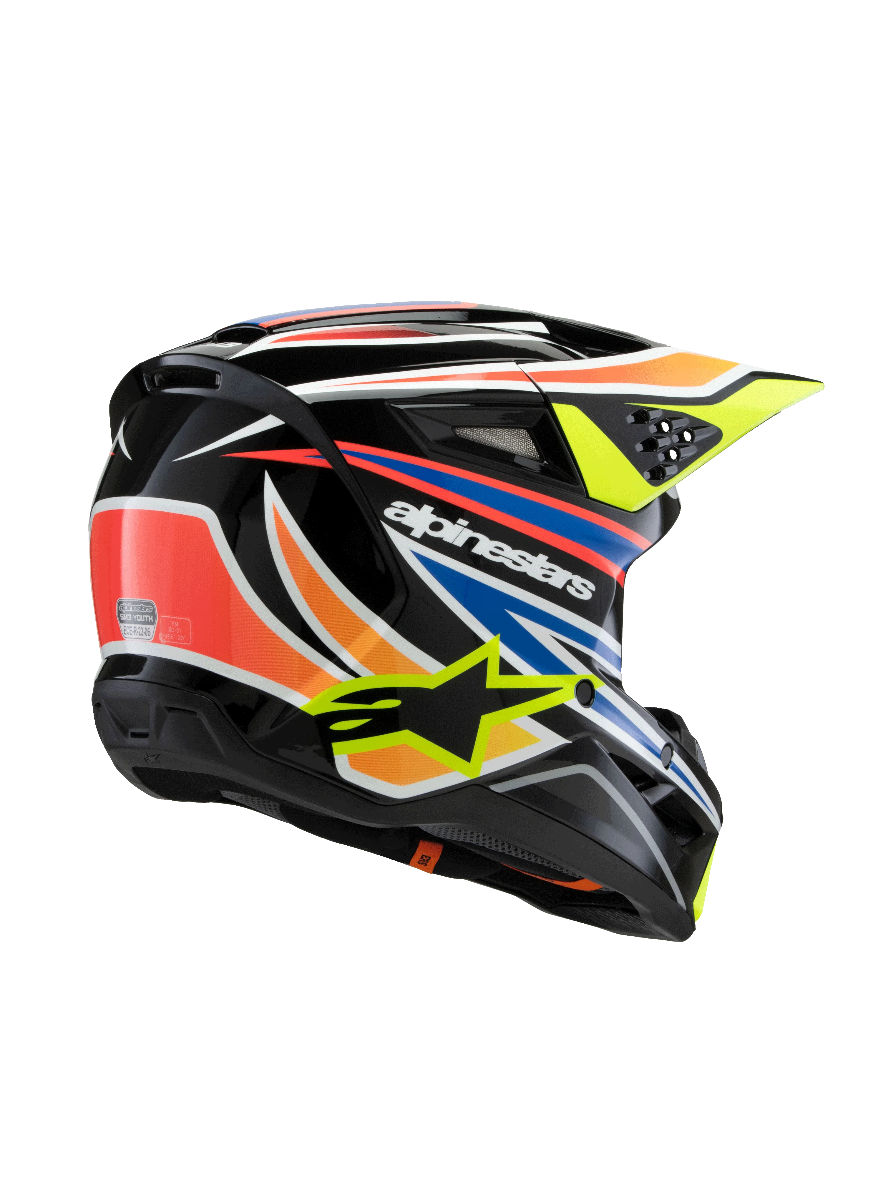 SM3 Youth Wurx Helmet ECE06/DOT - Image 3