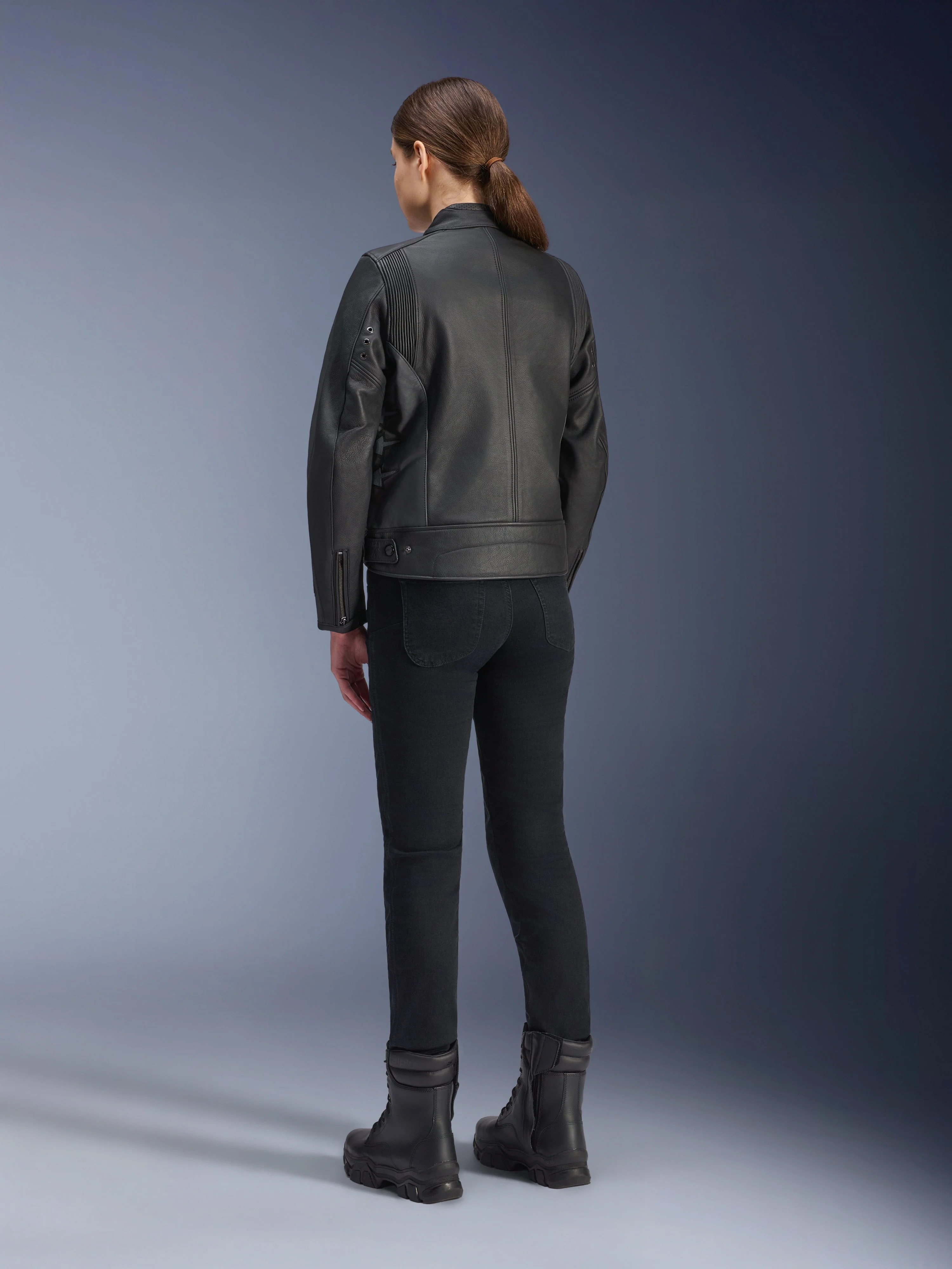 Women Stella Dyno Leather Jacket - Image 4