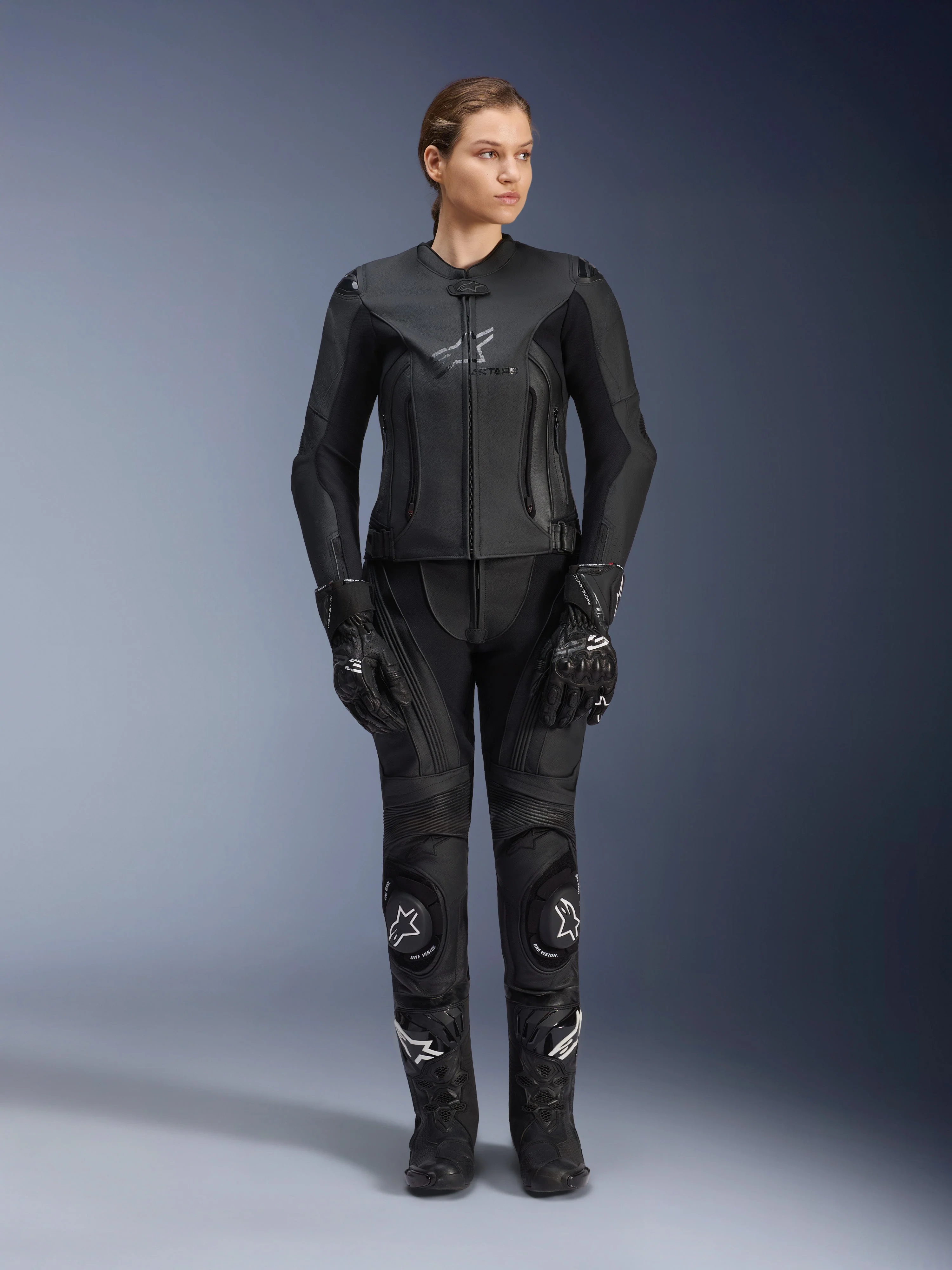 Women Stella GP Plus V4 Leather Jacket - Image 5
